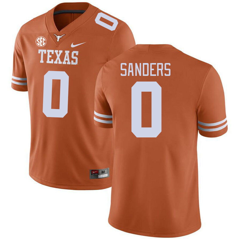 Texas Longhorns #0 Ja'Tavion Sanders SEC Conference College Football Jerseys Stitched Sale-Orange